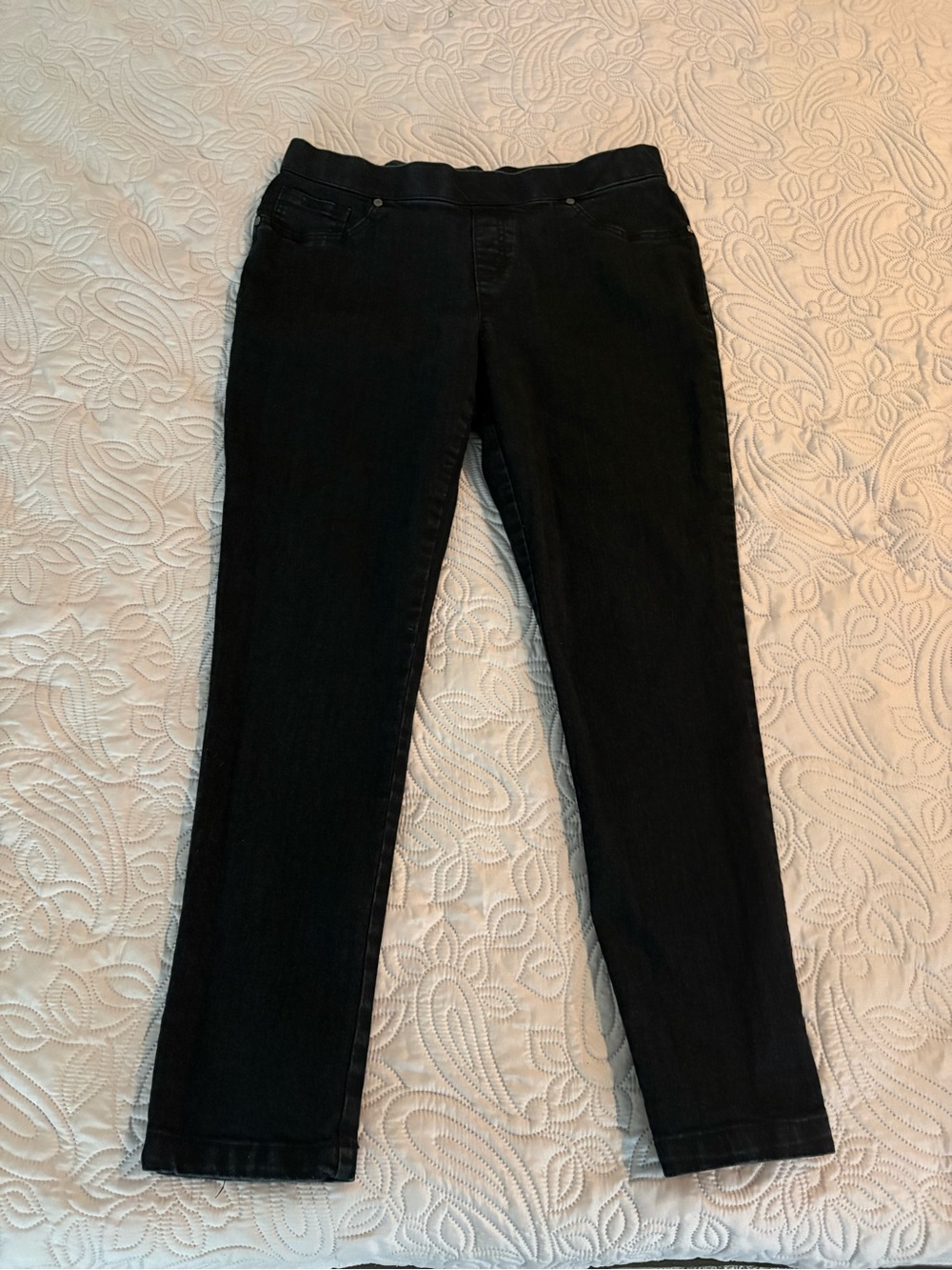 Women’s Faded Glory Black Straight Leg Jeans Size 14